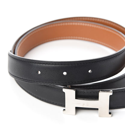 Hermes Swift Epsom 24mm Constance H Belt 85 Black Gold 5 of 6