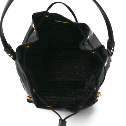Prada Re-Nylon Duet Drawstring Shoulder Bag Black 5 of 13