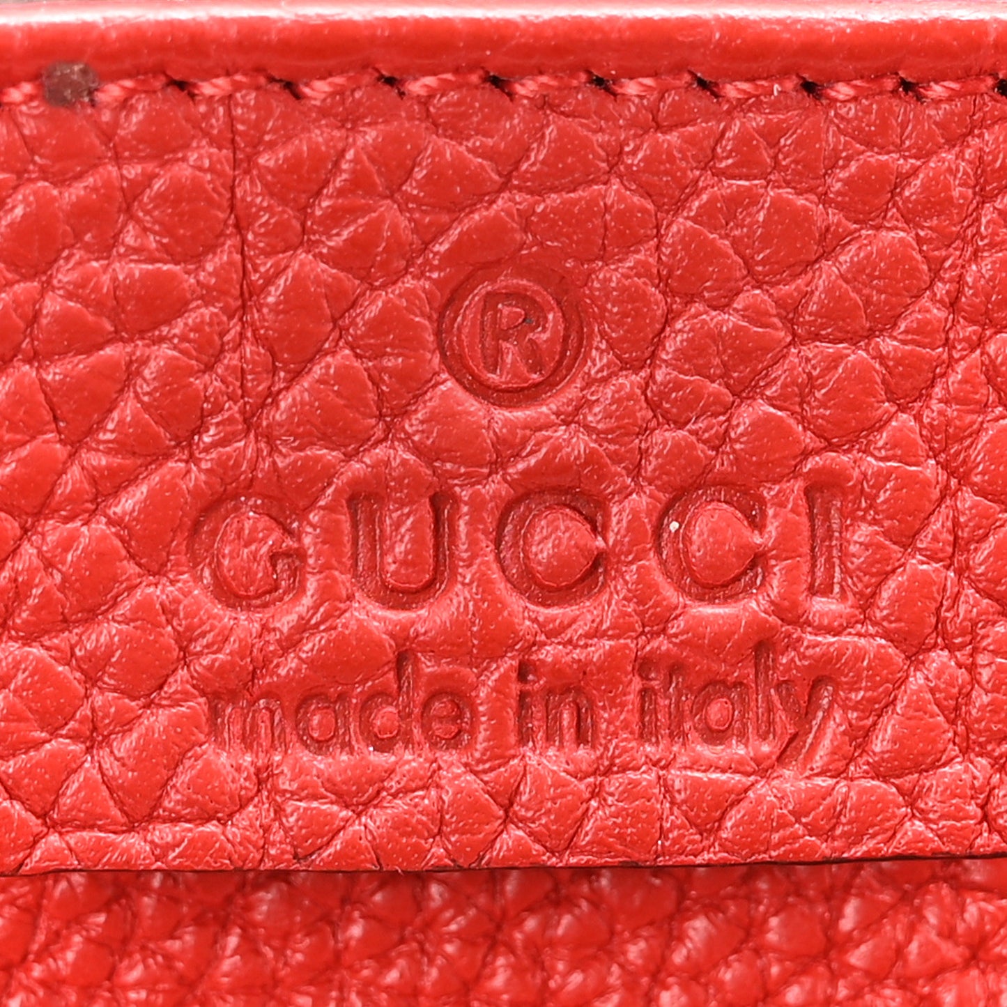 Soft Grained Calfskin Small Jackie Bucket Bag Red