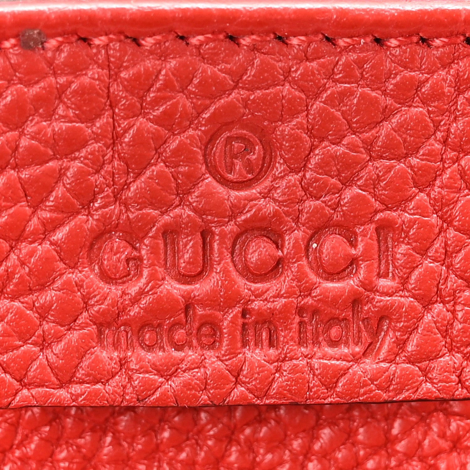 Gucci Soft Grained Calfskin Small Jackie Bucket Bag Red 6 of 10