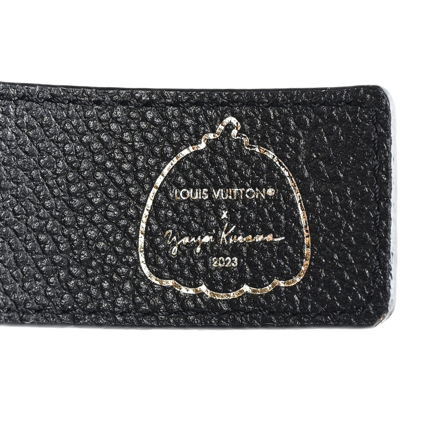 X YK Empreinte Dots 30mm LV Belt 80 32 Black White