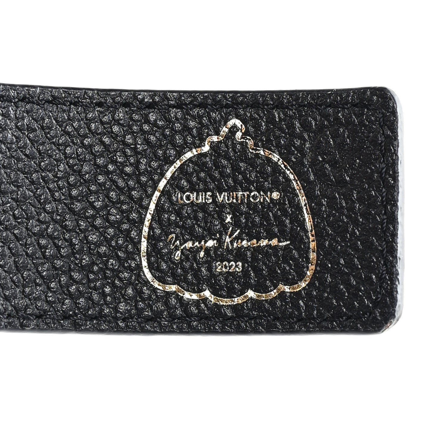 Louis Vuitton X YK Empreinte Dots 30mm LV Belt 80 32 Black White 5 of 5