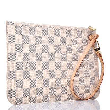 Louis Vuitton Damier Azur Neverfull MM GM Pochette 3 of 7