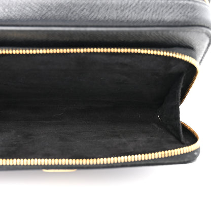 Christian Dior Grained Calfskin Caro Double Pouch Black 6 of 11