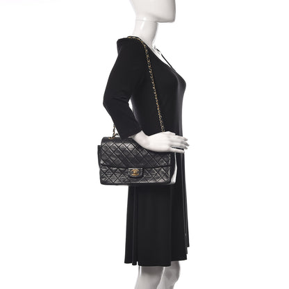 Chanel Lambskin Quilted Medium Single Flap Black 2 of 13