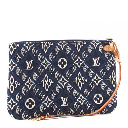 Louis Vuitton Jacquard Since 1854 Neverfull MM GM Pochette Blue 2 of 8