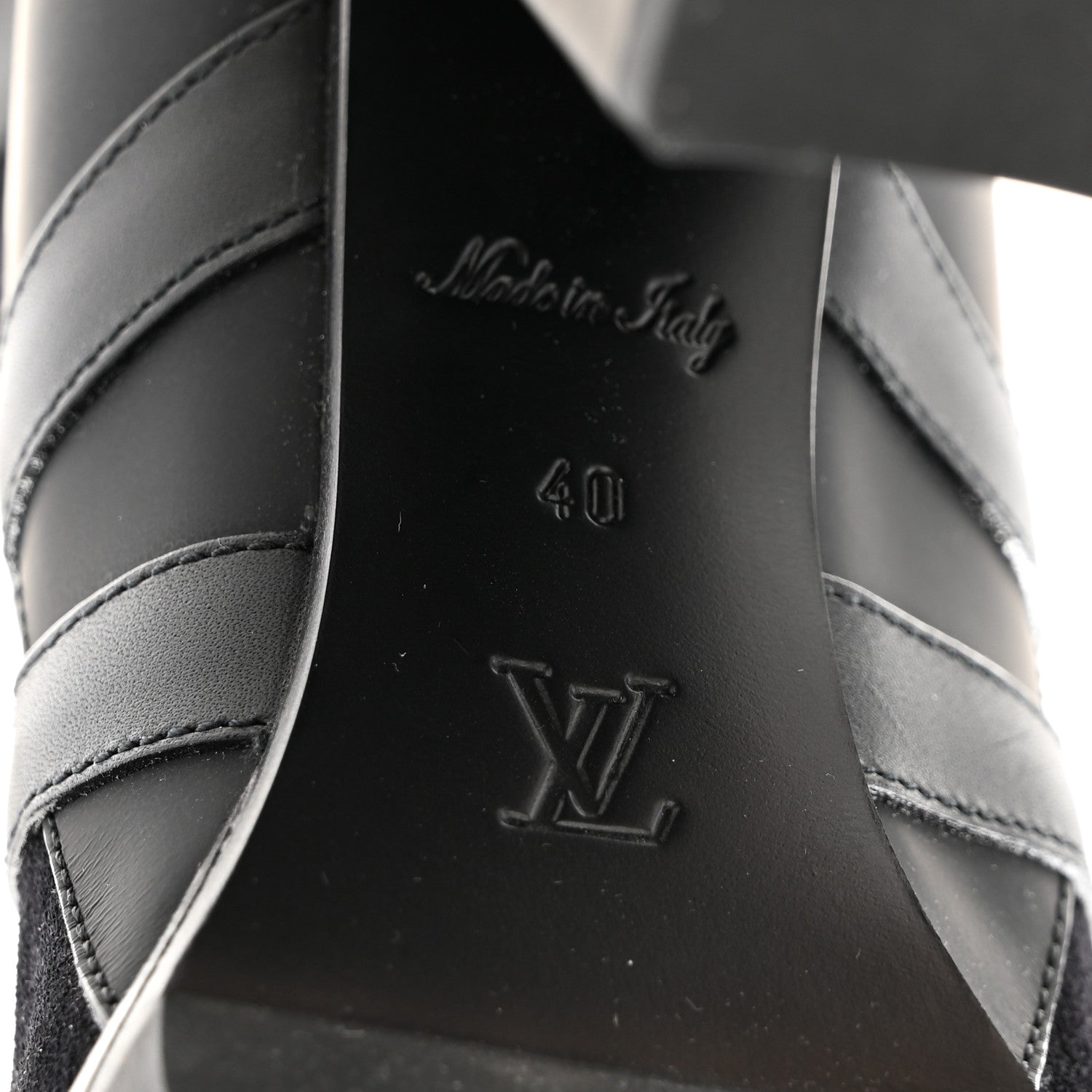 Louis Vuitton Suede Calfskin Monogram Star Trail Ankle Boots 40 Black 7 of 8