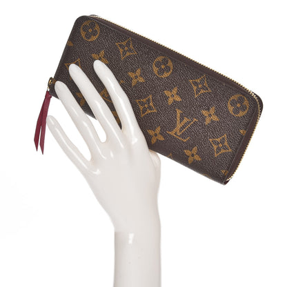 Louis Vuitton Monogram Clemence Wallet Fuchsia 2 of 8