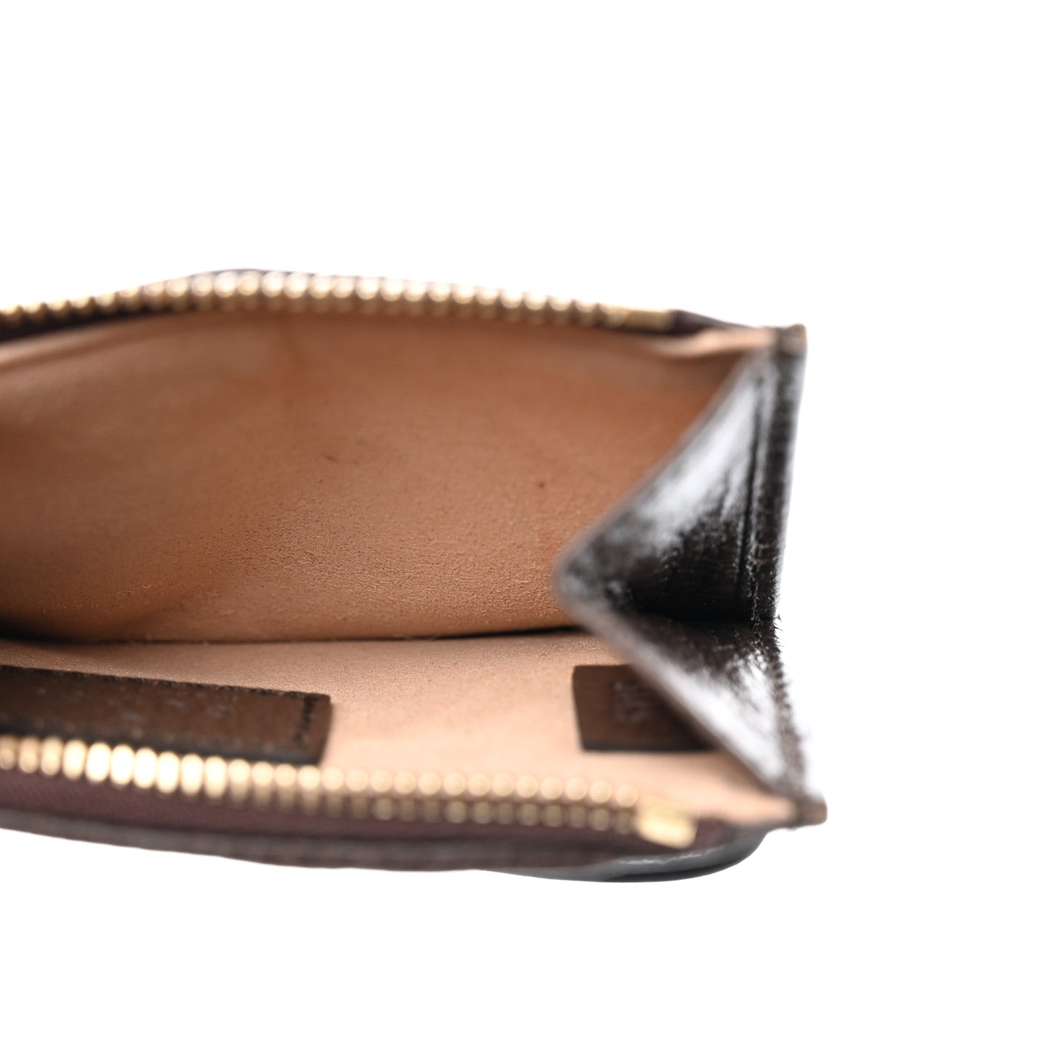 Gucci GG Supreme Monogram Web Ophidia Zip Card Case Brown 5 of 8