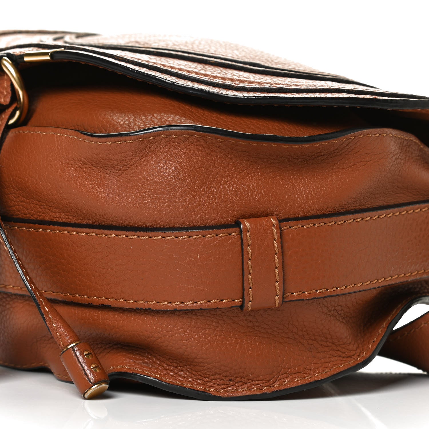 Chloe Calfskin Medium Marcie Round Crossbody Bag Tan 6 of 11