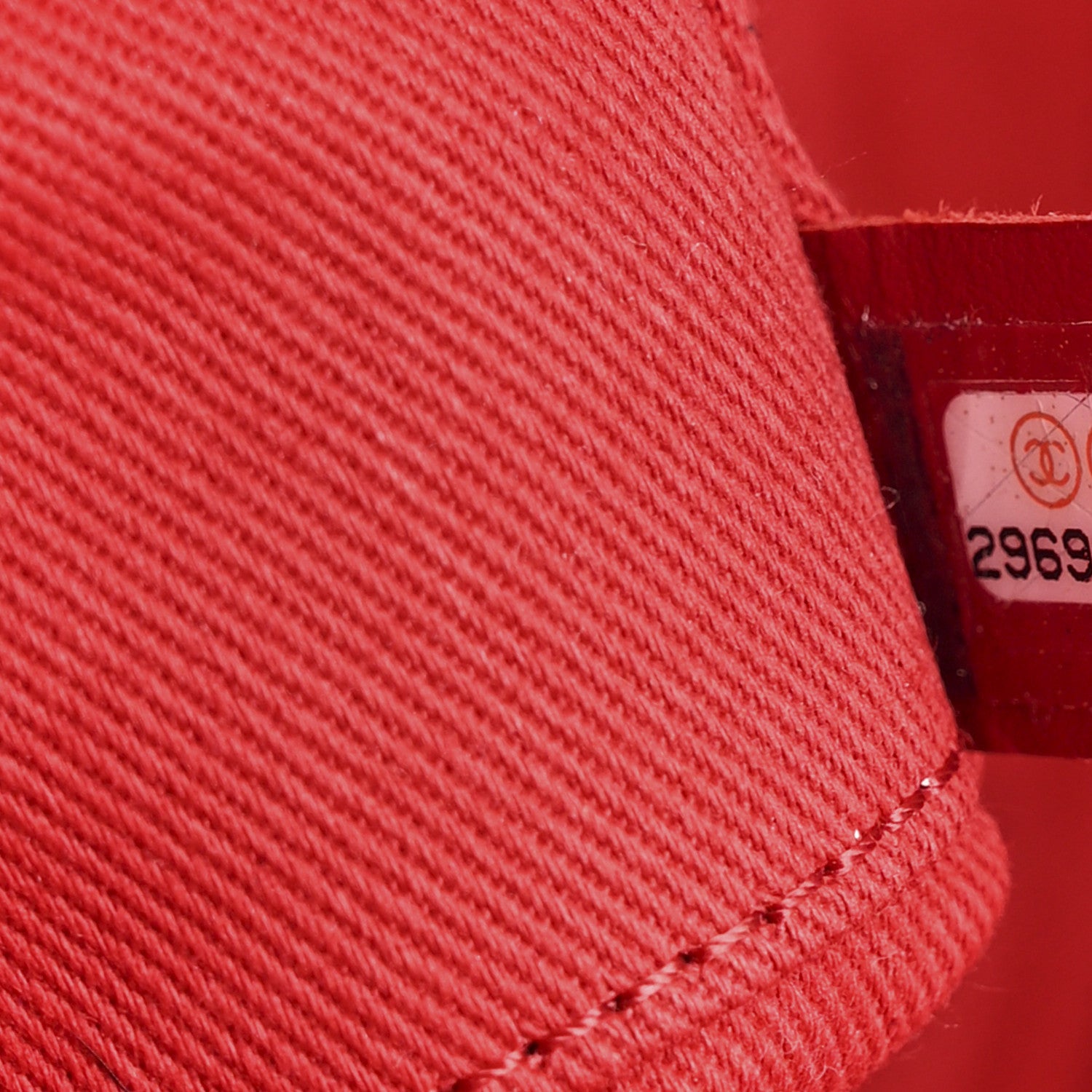 Chanel Straw Raffia Calfskin Striped Large Deauville Tote Red 7 of 10