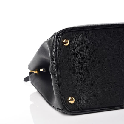 Prada Saffiano Medium Galleria Double Zip Tote Black 5 of 15