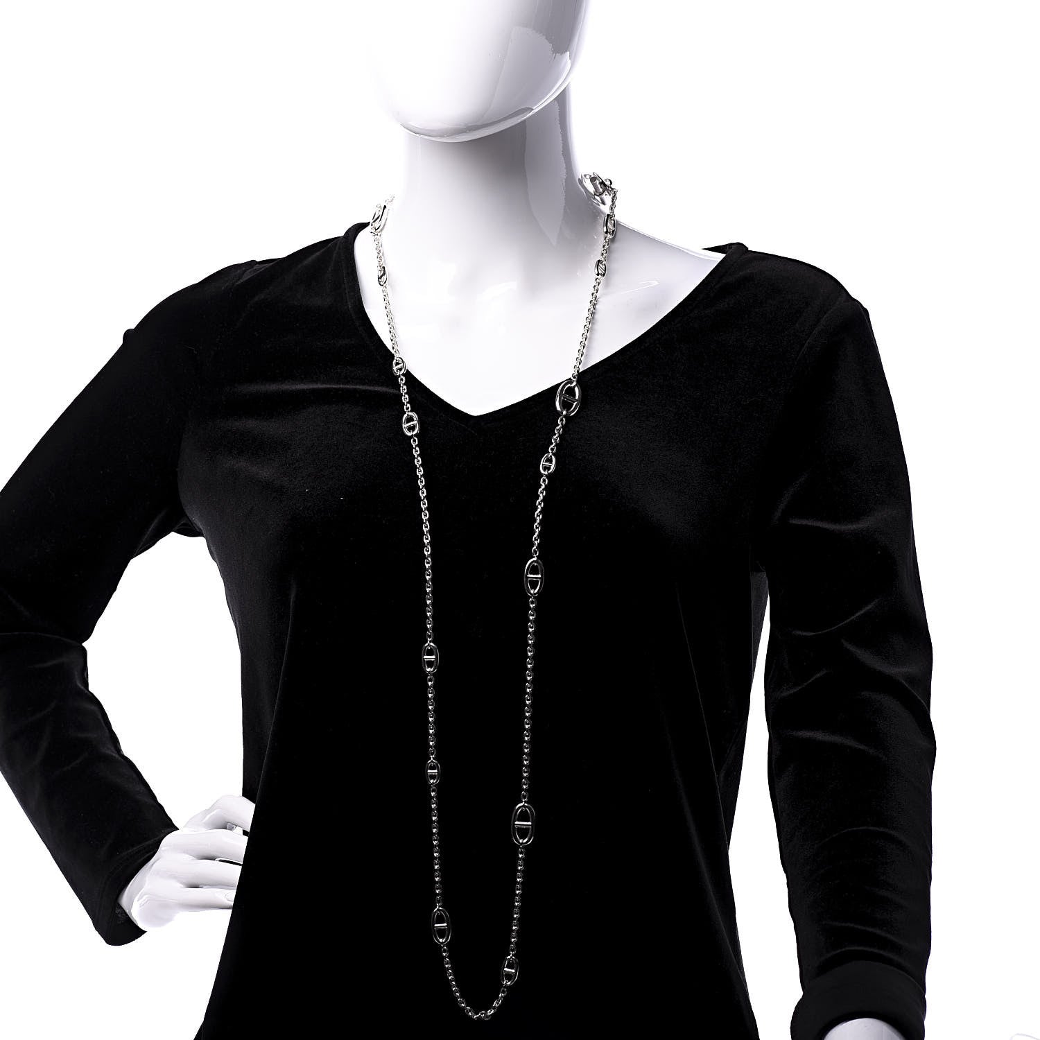 Hermes Sterling Silver Farandole Necklace 120 2 of 7