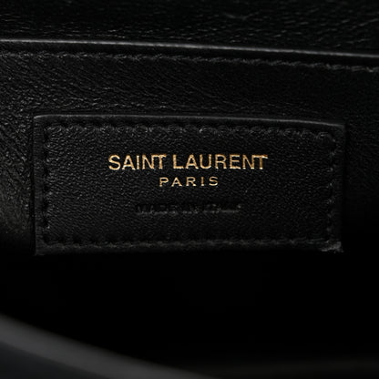 Saint Laurent Suede Small Spontini Saddle Bag Black 7 of 13