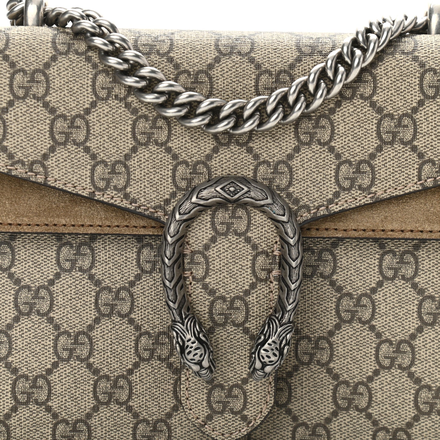GG Supreme Monogram Mini Dionysus Shoulder Bag Taupe