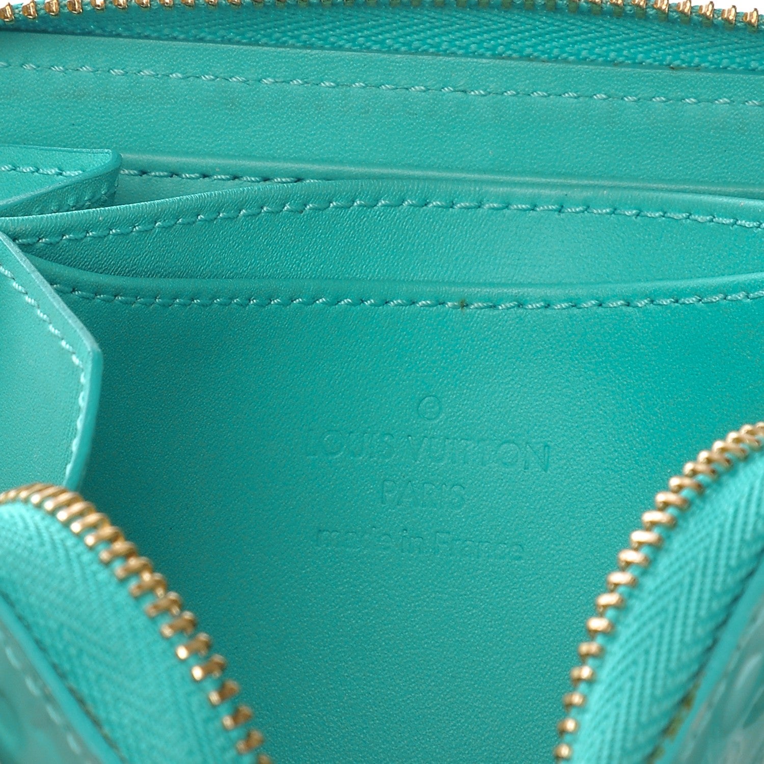 Louis Vuitton Vernis Zippy Coin Purse Blue Lagon 6 of 11