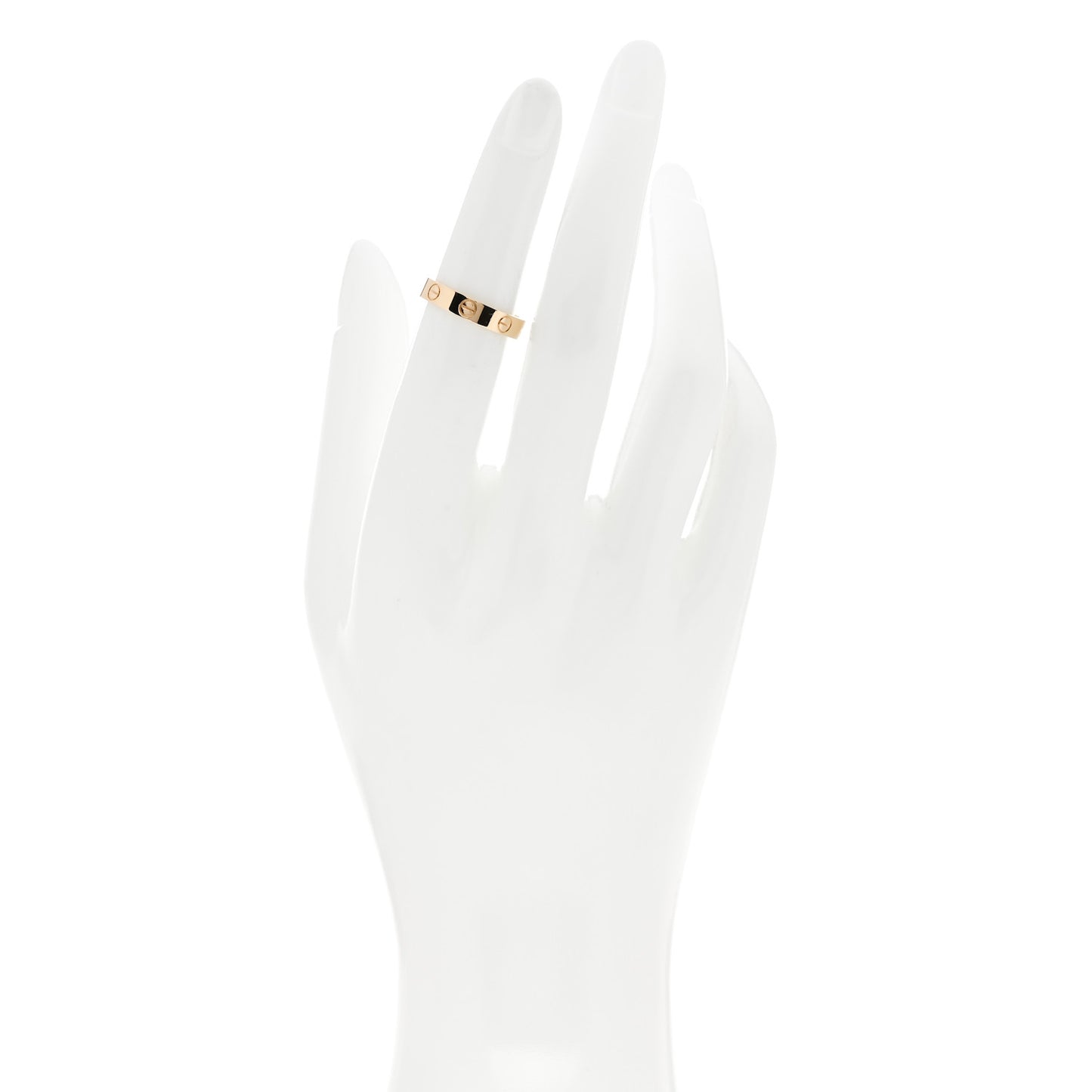 18K Yellow Gold 3.5mm LOVE Wedding Band Ring 50 5.25