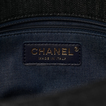 Chanel Denim Quilted Medium Funky Town Flap Black 6 of 11