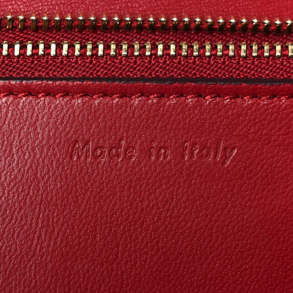 Celine Box Calfskin Medium Classic Box Flap Bag Red 6 of 11
