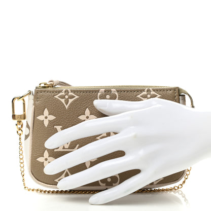 Louis Vuitton Empreinte Spring in the City Mini Pochette Accessories Kaki Beige Cream 2 of 6