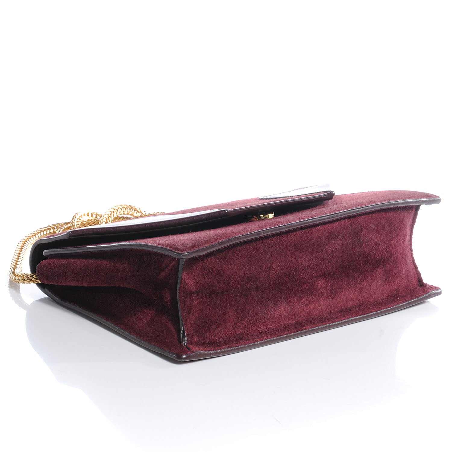 Saint Laurent Suede Small Betty Burgundy 4 of 7