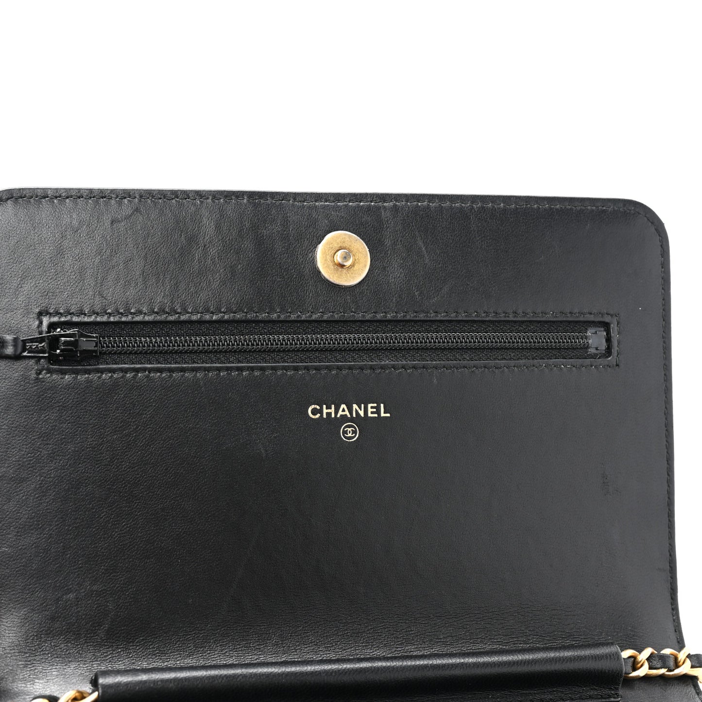Orylag Lambskin Boy Wallet On Chain WOC Black
