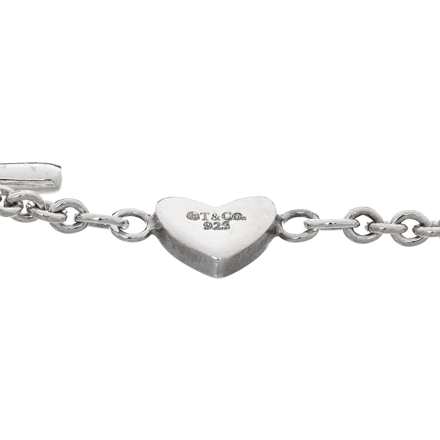 Sterling Silver Heart Toggle Bracelet