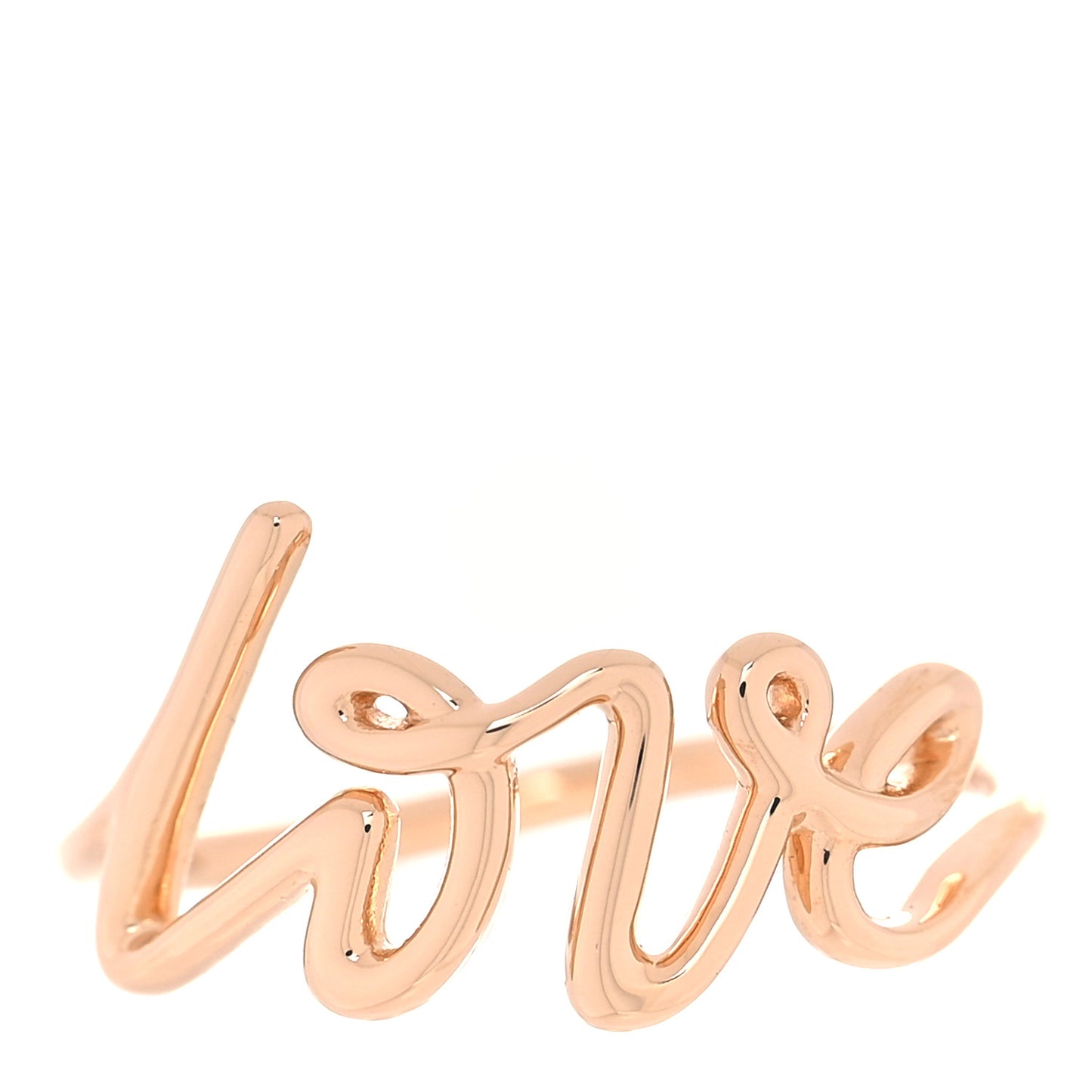 18K Rose Gold Paloma's Graffiti Love Ring 54 7