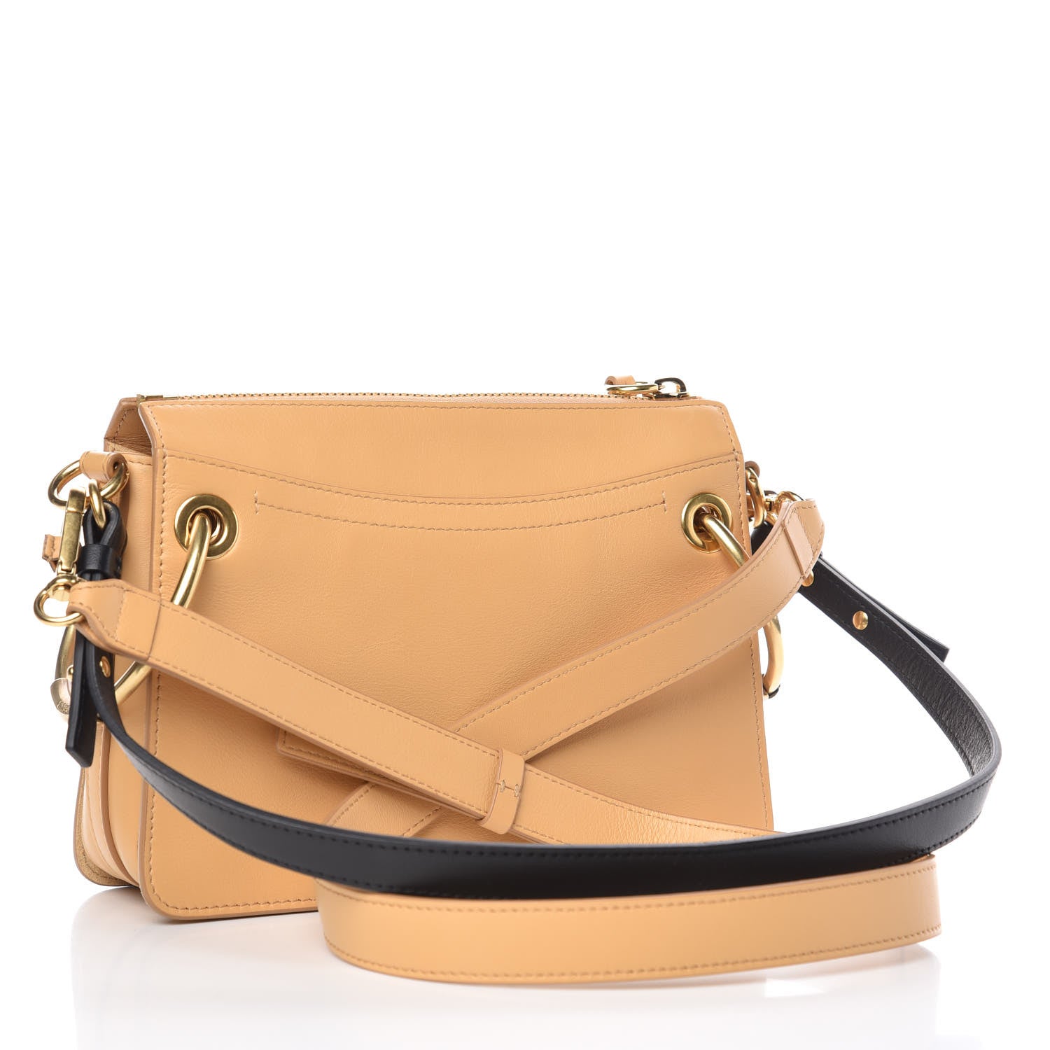 Chloe Calfskin Suede Small Roy Bag Bleached Brown 4 of 12