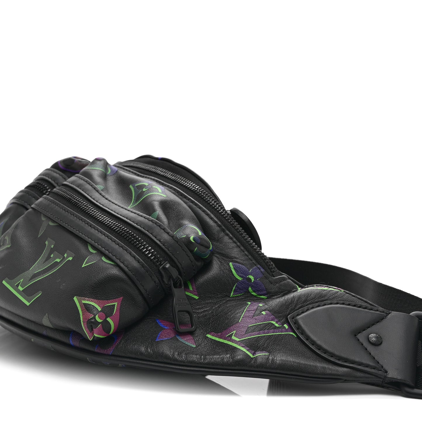 Calfskin Monogram Spotlight Comet Bumbag Black Borealis