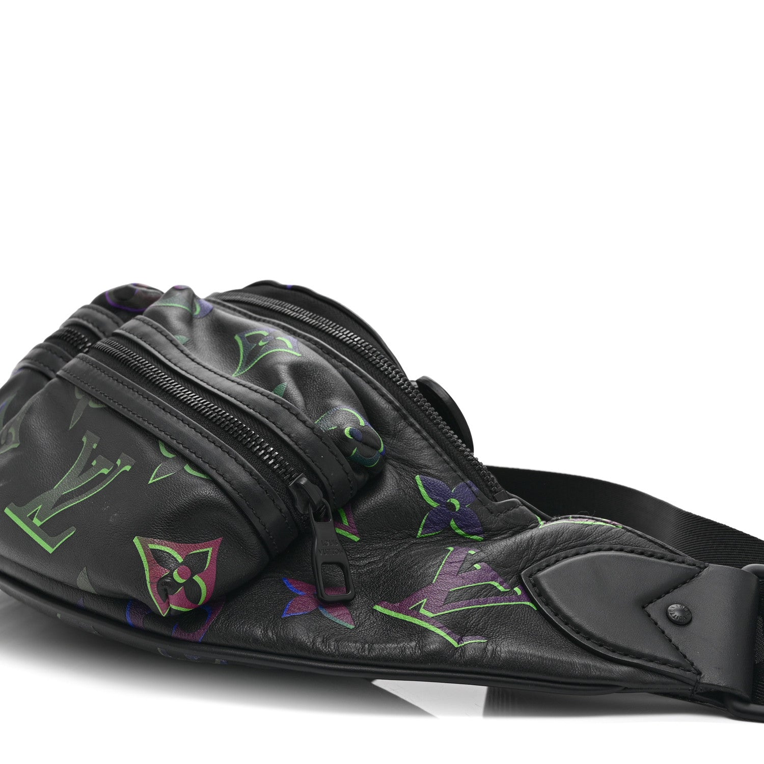 Louis Vuitton Calfskin Monogram Spotlight Comet Bumbag Black Borealis 9 of 9