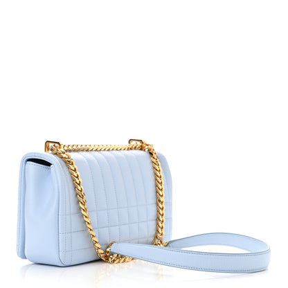 Burberry Lambskin Quilted Small Lola Bag Pale Blue 3 of 10