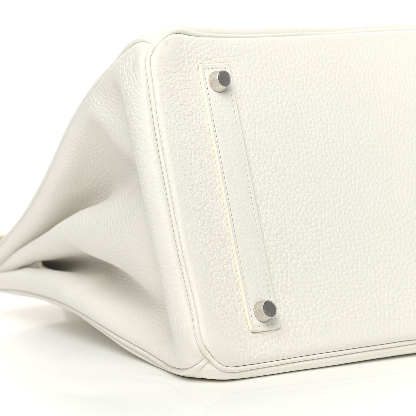 Taurillon Clemence Birkin 35 White