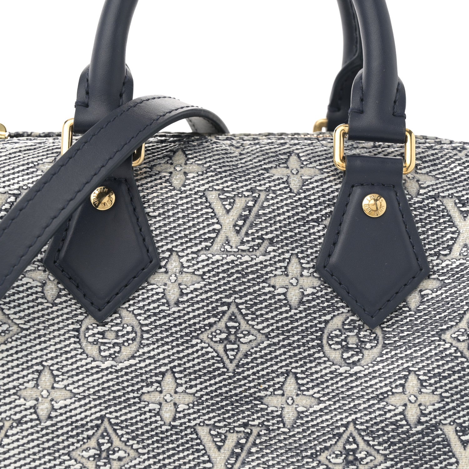 Louis Vuitton Monoglam Speedy Bandouliere 20 Blue 7 of 10