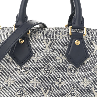 Louis Vuitton Monoglam Speedy Bandouliere 20 Blue 7 of 10