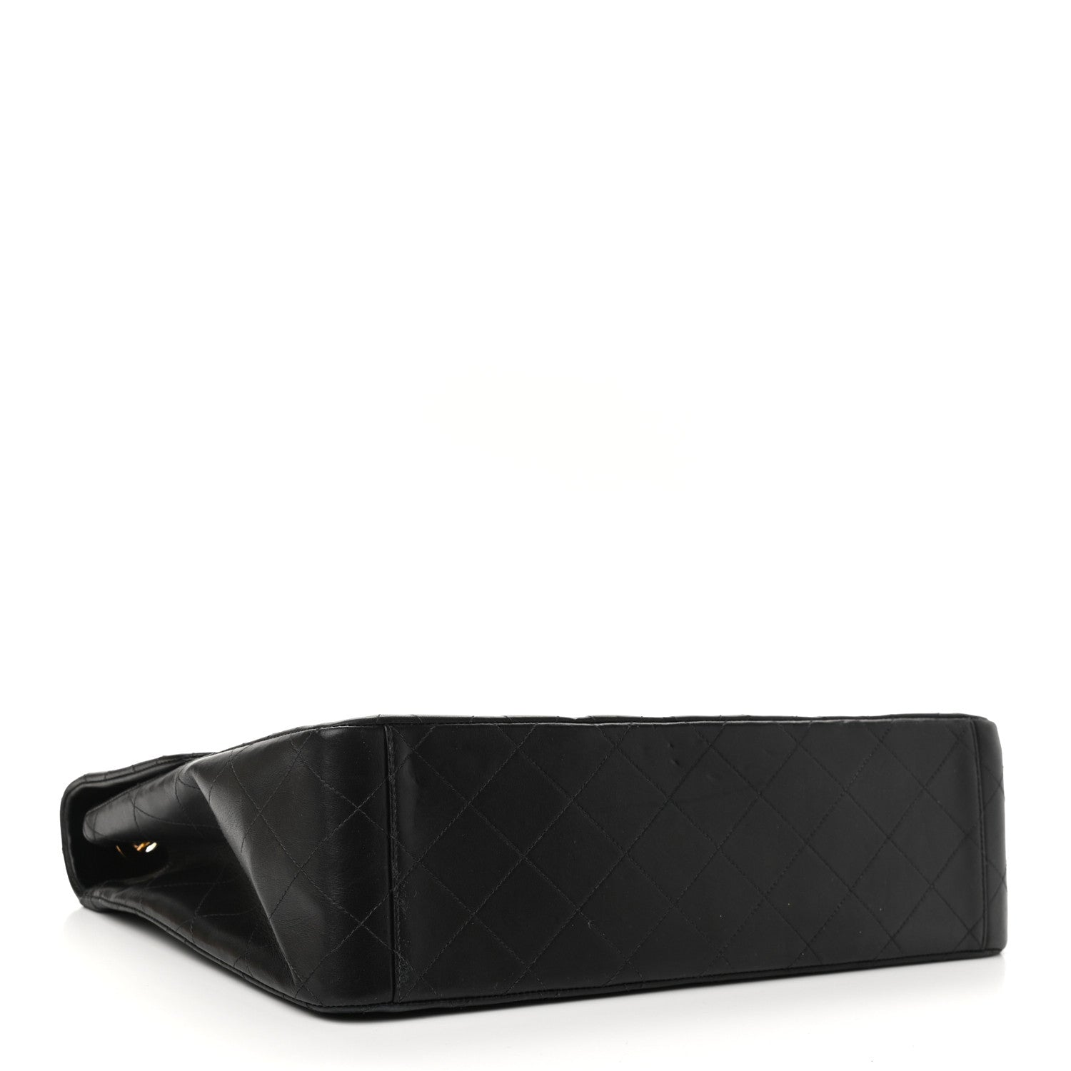 Chanel Lambskin Quilted XL Jumbo Single Flap Black 4 of 14