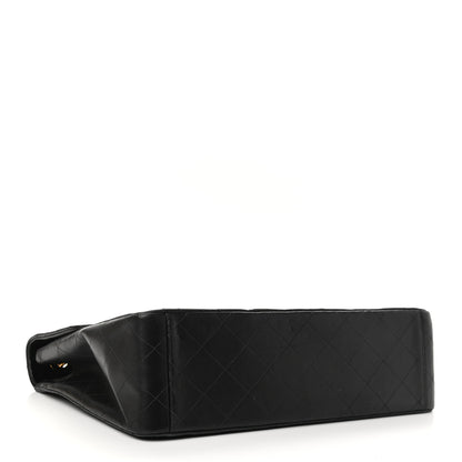 Chanel Lambskin Quilted XL Jumbo Single Flap Black 4 of 14