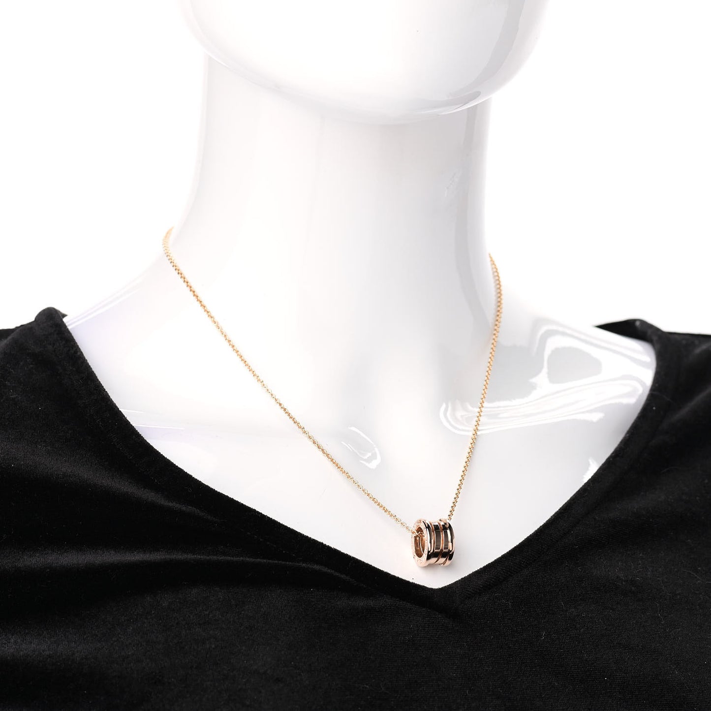 18K Rose Gold B.Zero1 Pendant Necklace