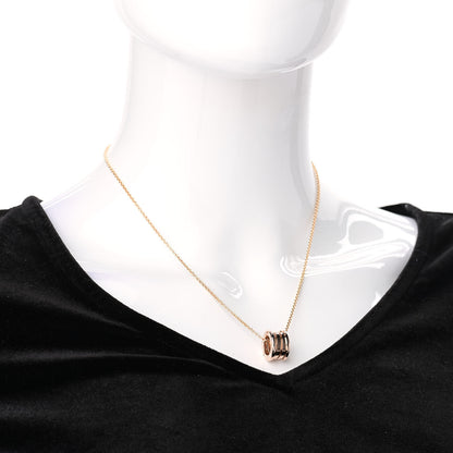 Bulgari 18K Rose Gold B.Zero1 Pendant Necklace 2 of 7