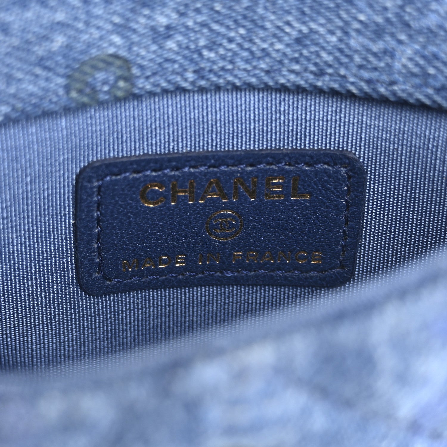 Chanel Denim Quilted Denim Mood Clutch With Chain Blue Multicolor 6 of 12