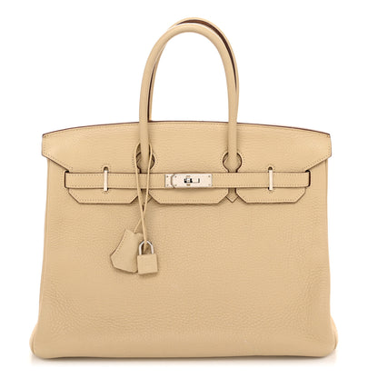 Hermes Taurillon Clemence Birkin 35 Parchemin 1 of 13