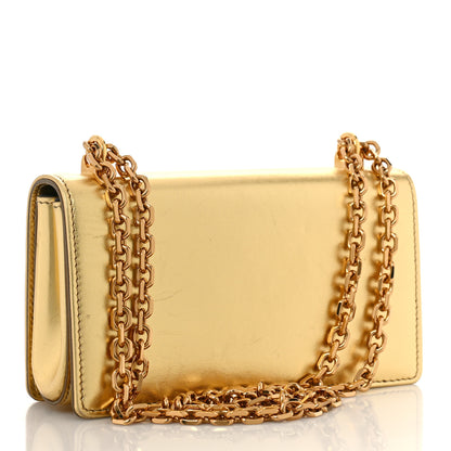 Dolce & Gabbana Metallic Calfskin DG Girls Shoulder Bag Gold 3 of 12