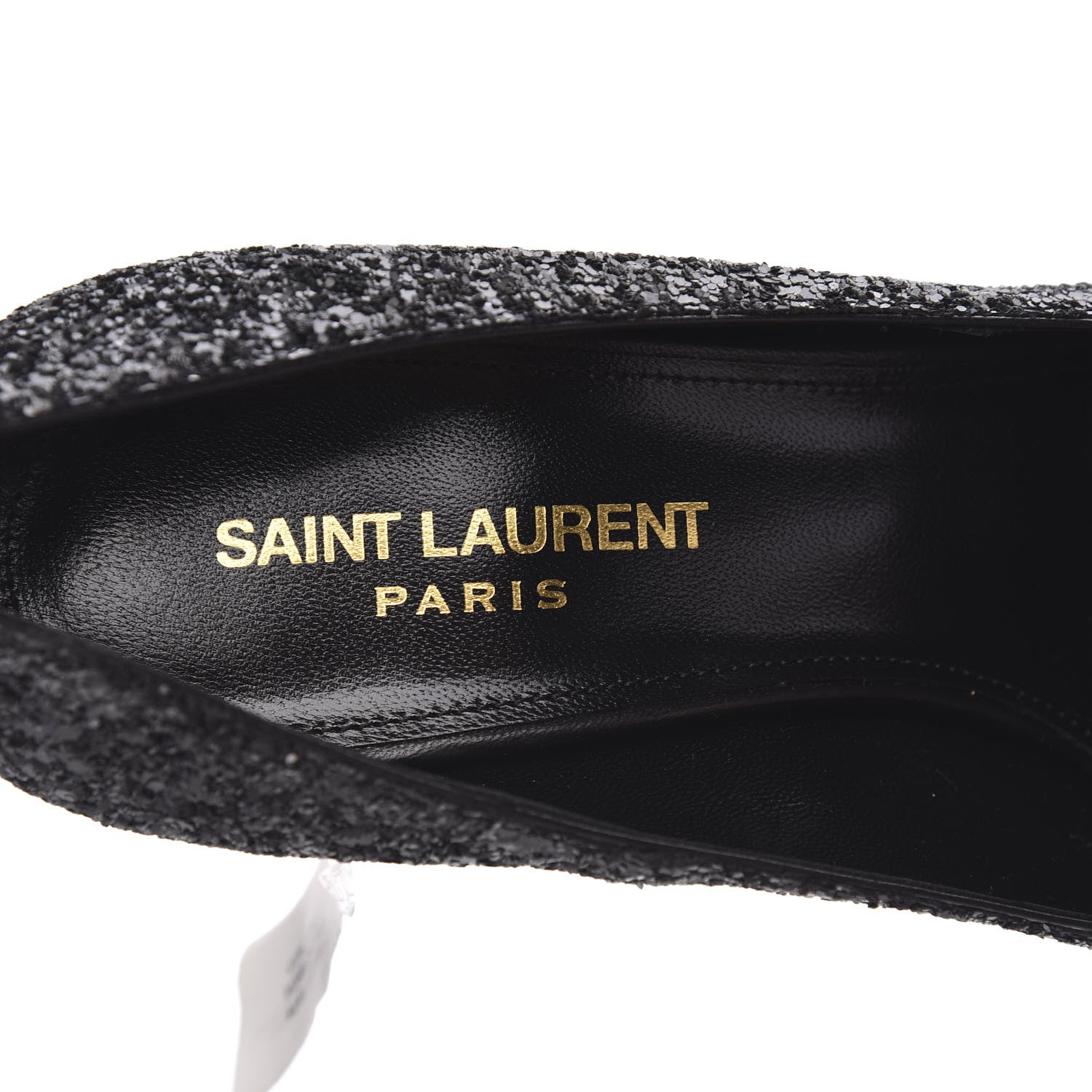 Saint Laurent Glitter Opyum 100 Pumps 37 Black 7 of 9