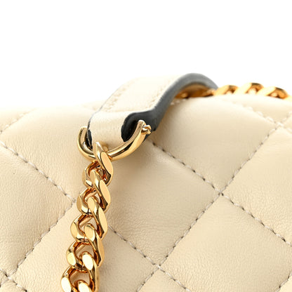 Versace Nappa Quilted Medusa Chain Crossbody Beige 13 of 13