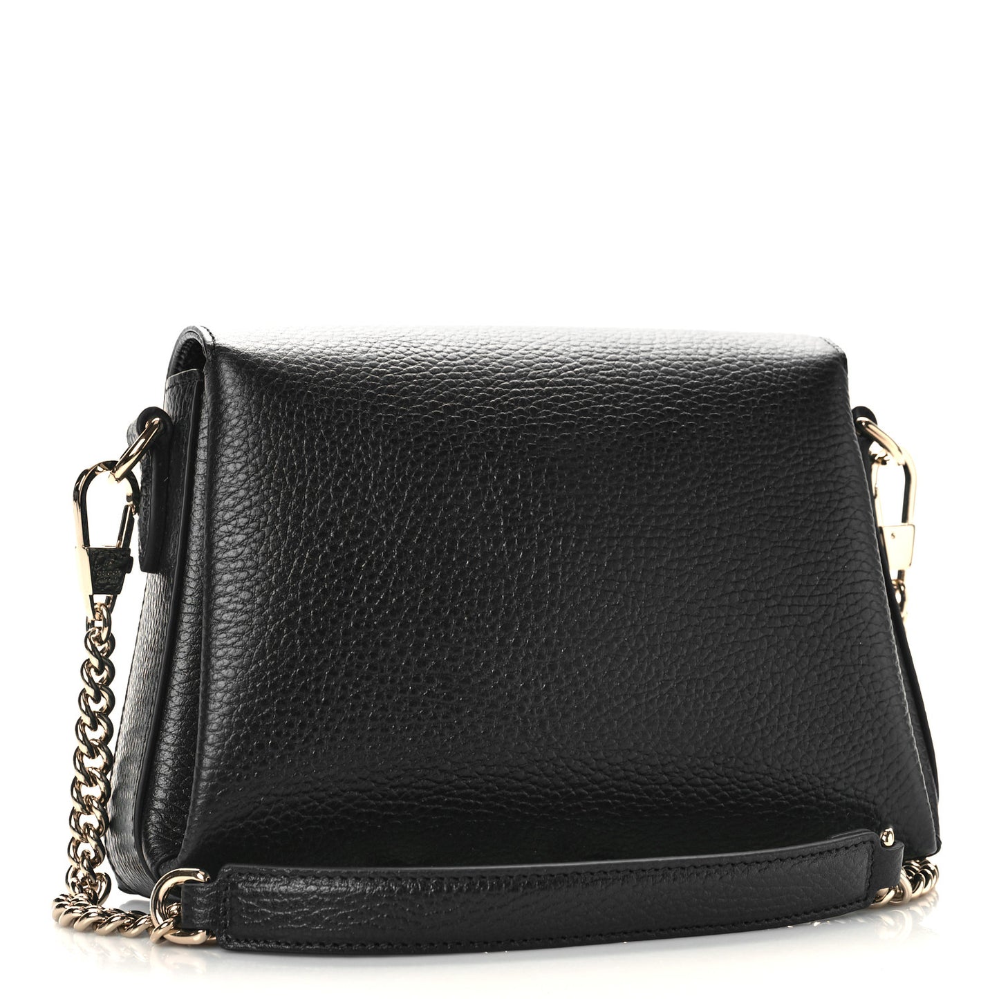 Dollar Calfskin Interlocking G Crossbody Bag Black