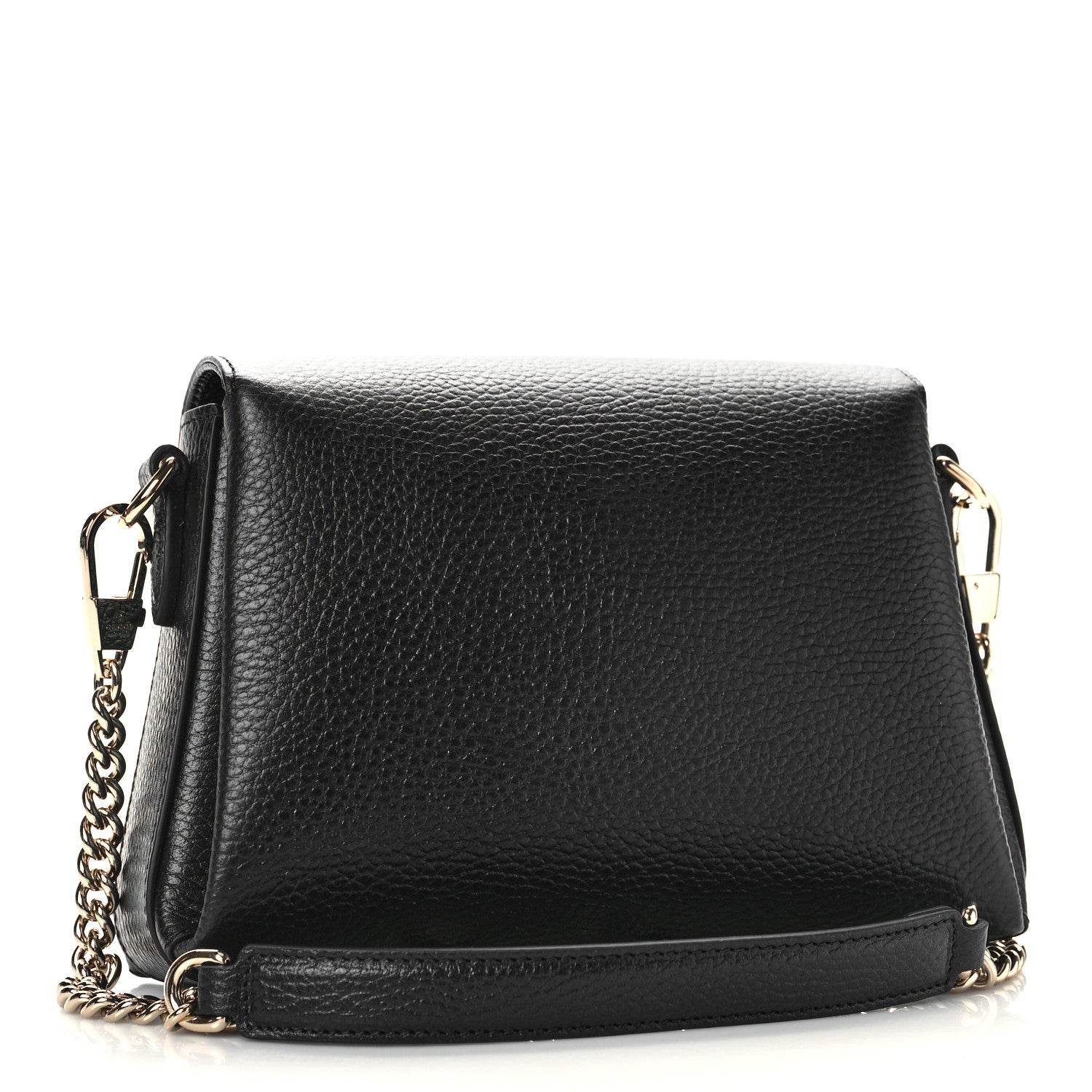 Gucci Dollar Calfskin Interlocking G Crossbody Bag Black 3 of 9