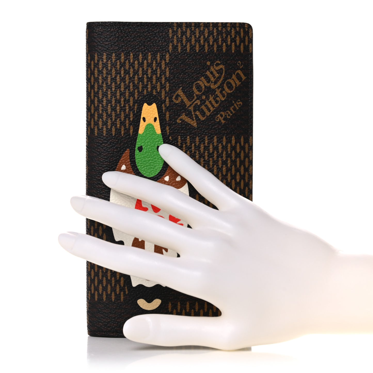 X NIGO Giant Damier Ebene Brazza Wallet