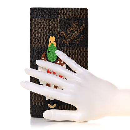 Louis Vuitton X NIGO Giant Damier Ebene Brazza Wallet 2 of 9