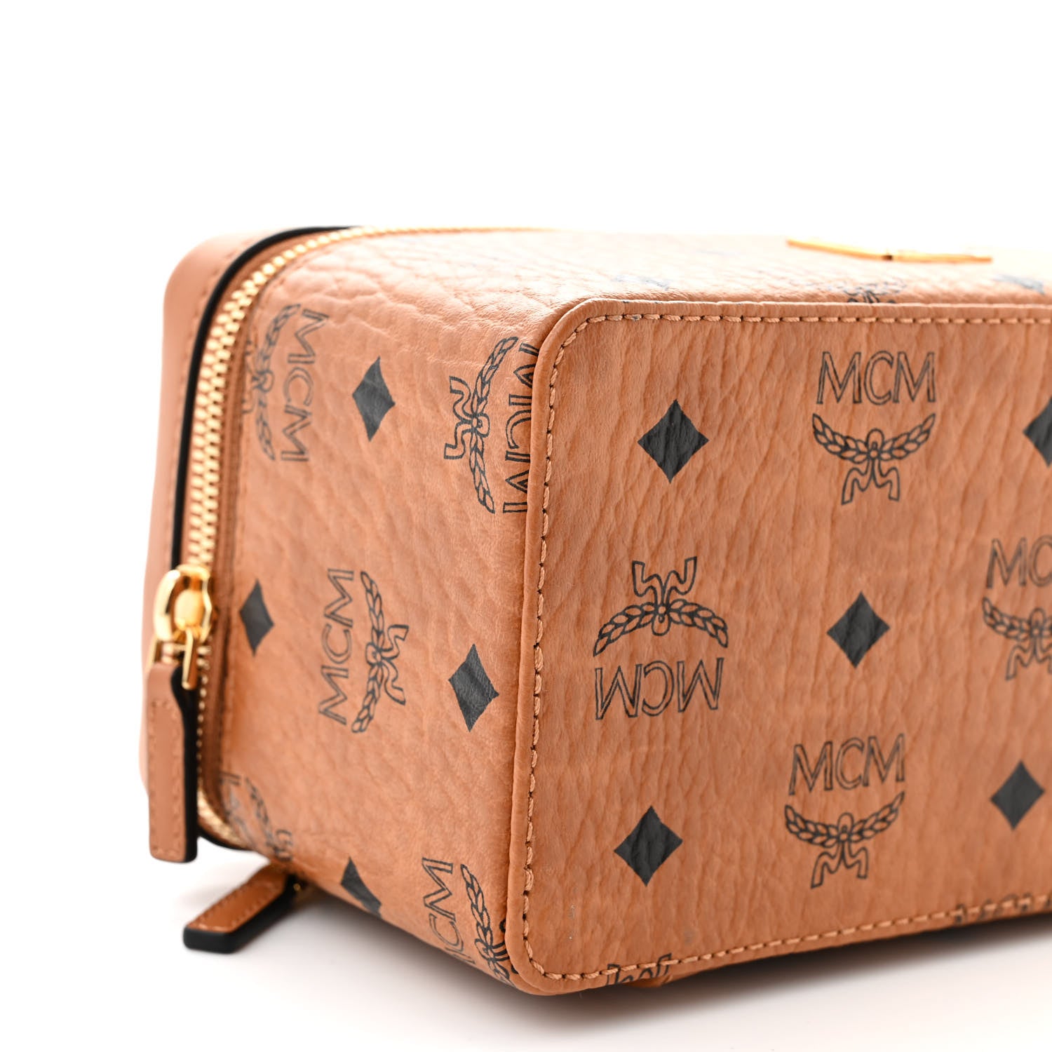 MCM Visetos Rockstar Vanity Case Cognac 8 of 9