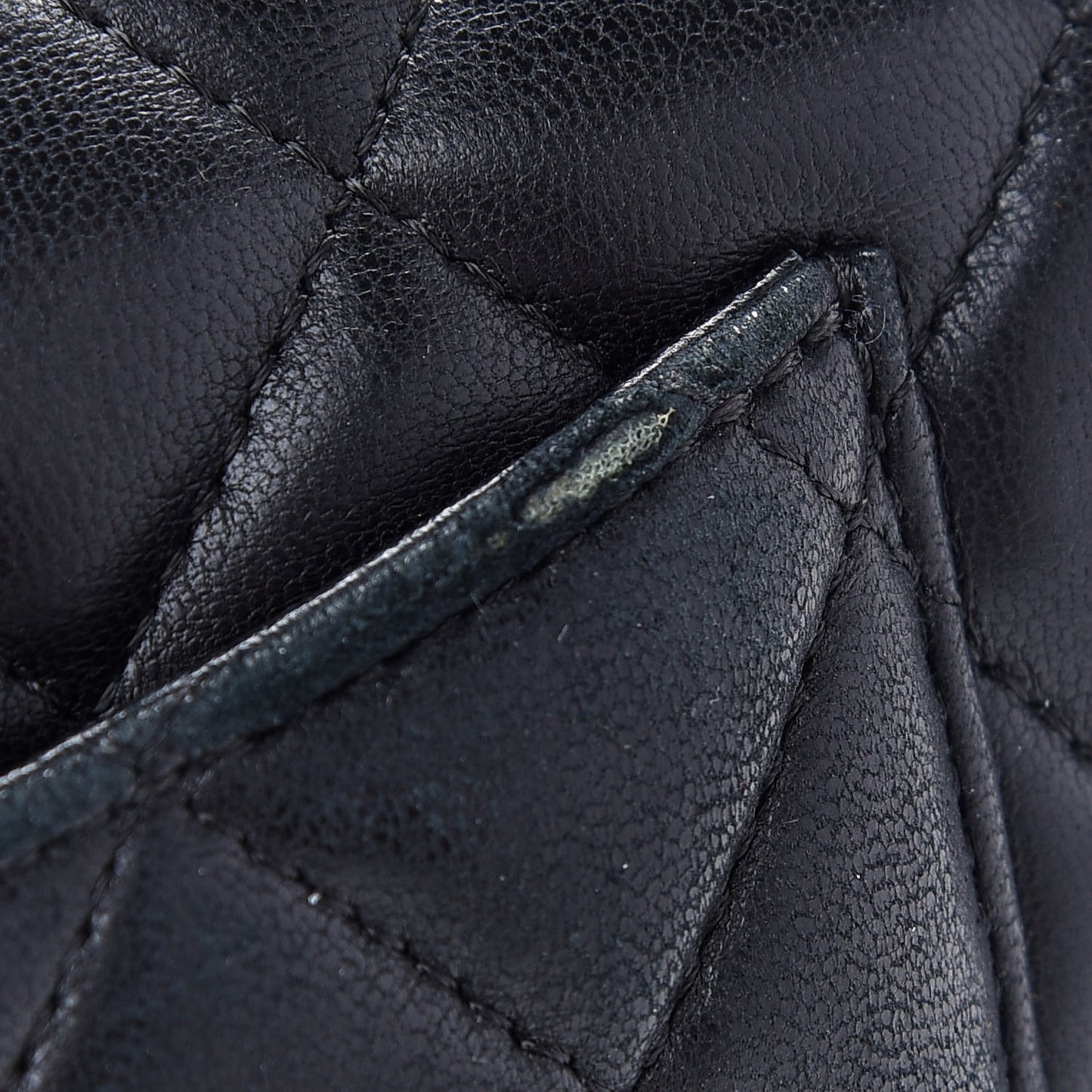 Lambskin Quilted Mini Rectangular Flap Black